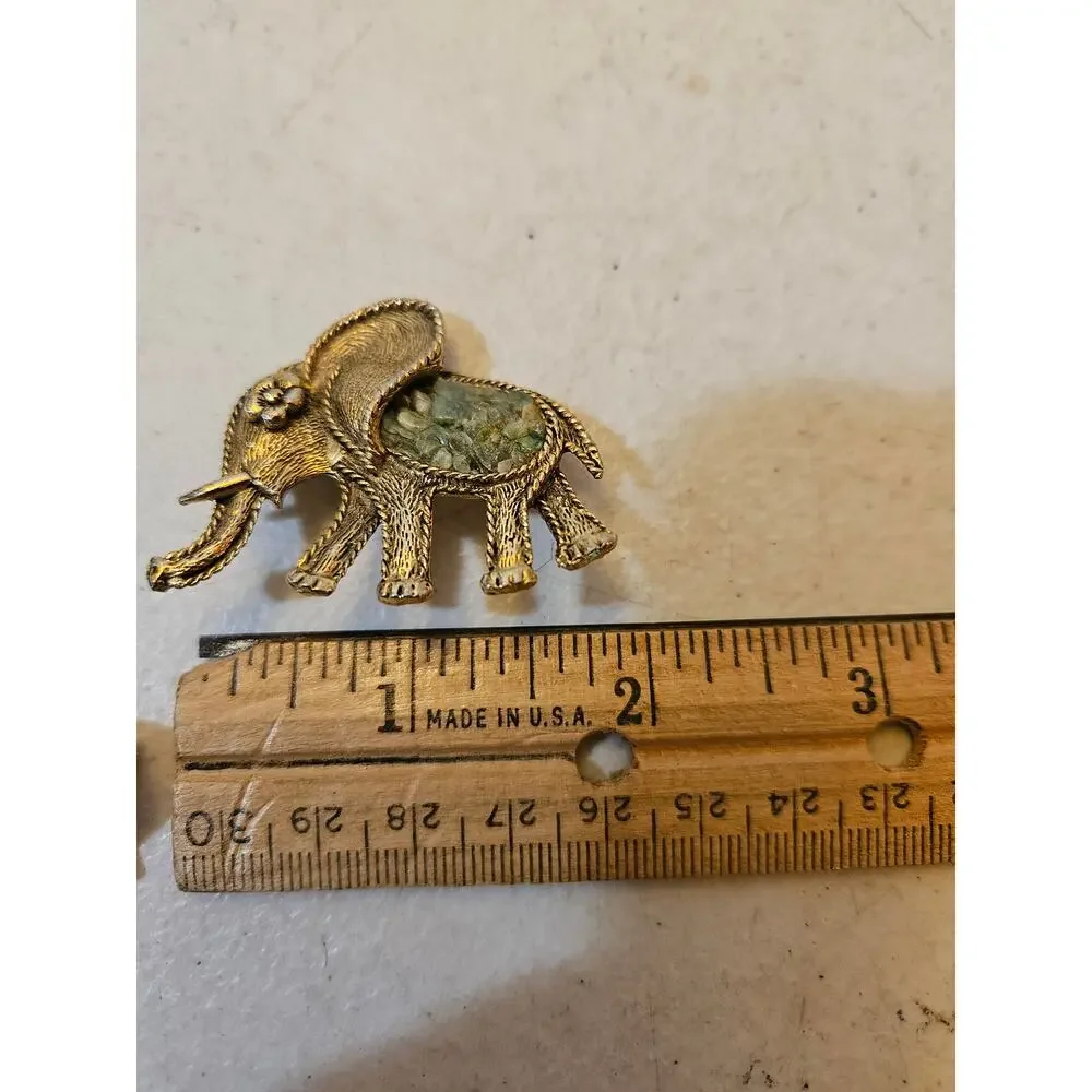 Lot of 3 Vintage Elephant Brooch Pin
